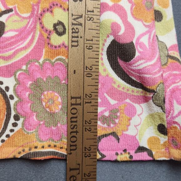 Sigrid Olsen Size Small Paisley Sweater Low Neck - Picture 8 of 8